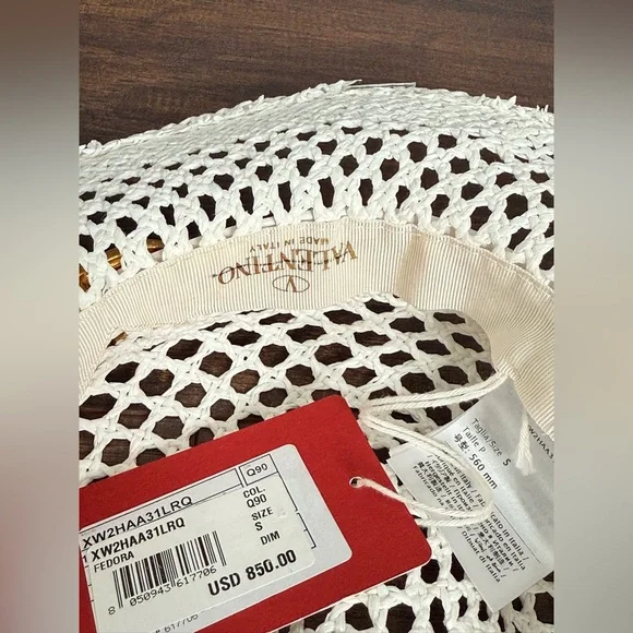 Valentino Garavani Woven Fedora